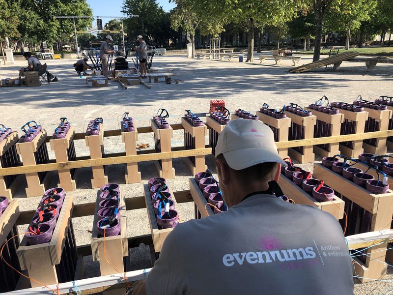 Nimes Feux d'artifices - Evéniums Concept